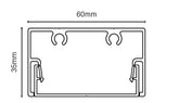 LEFT side frame 60mm x 35mm 9MM SPACING 5700MM LONG